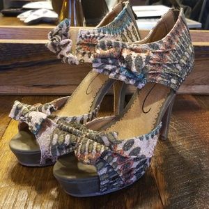 MTNG Anthropologie Heels Size 8